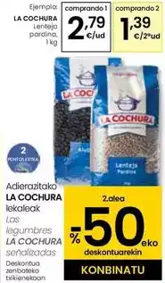 Eroski La cochura - lenteja pardina oferta