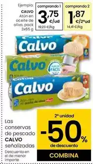 Eroski Calvo - atun en aceite de oliva oferta