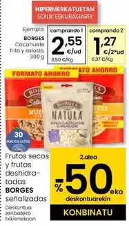 Eroski Borges - cacahuete frito y salado oferta