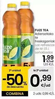 Eroski Fuze tea - los refrescos de té oferta