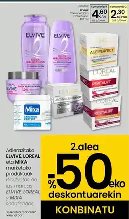 Eroski L'oréal - champú hidra hialurónico oferta
