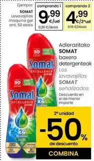 Eroski Somat - lavavajillas maquina gel ant oferta