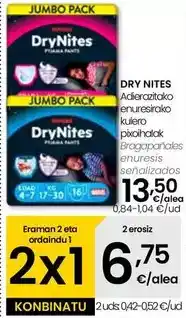 Eroski Drynites - bragapañales enuresis oferta