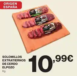 Hipercor Elpozo - solomillos extratiernos de cerdo oferta