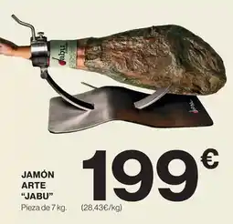 Hipercor Jabu - jamón arte oferta