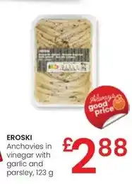 Eroski Eroski - anchovies in vinegar with garlic and parsley oferta