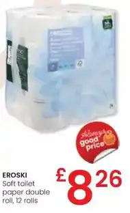 Eroski Eroski - soft toilet paper double roll oferta