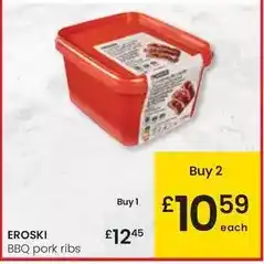 Eroski Eroski - bbq pork ribs oferta