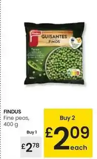 Eroski Findus - fine peas oferta