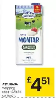 Eroski Asturiana - whipping cream 38% fat oferta
