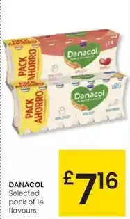 Eroski Danacol - selected pack of 14 flavours oferta