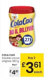 Eroski Cola cao - soluble cocoa original oferta