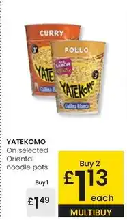 Eroski Yatekomo - on selected oriental noodle pots oferta