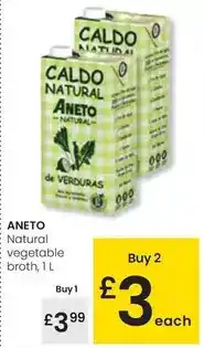 Eroski Aneto - natural vegetable broth oferta