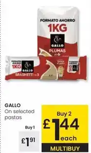 Eroski Gallo - on selected pastas oferta