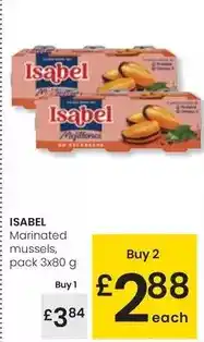 Eroski Isabel - marinated mussels oferta