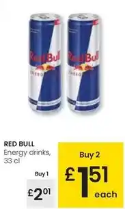 Eroski Red bull - energy drinks oferta