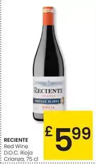 Eroski Reciente - red wine d.o.c. rioja crianza oferta