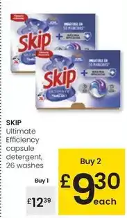Eroski Skip - ultimate efficiency capsule detergent oferta