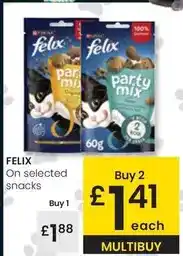 Eroski Felix - on selected snacks oferta