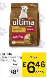 Eroski Ultima - mini senior dog food oferta