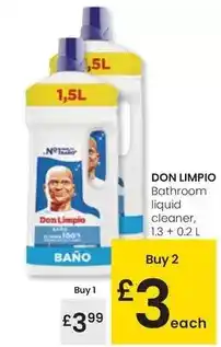 Eroski Don limpio - bathroom liquid cleaner oferta
