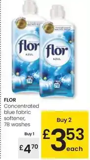 Eroski Flor - concentrated blue fabric softener oferta