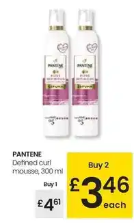 Eroski Pantene - defined curl mousse oferta