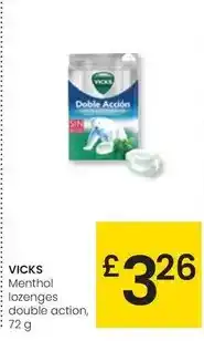 Eroski Vicks - menthol lozenges double action oferta
