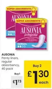 Eroski Ausonia - panty liners, regular absorbency oferta