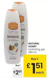 Eroski Natural honey - hydrating gel oferta