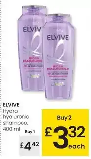 Eroski L'oréal - elvive hydra hyaluronic shampoo oferta