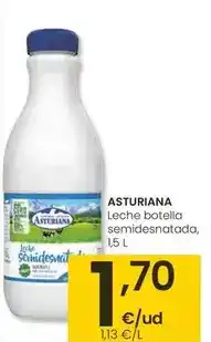 Eroski Asturiana - leche semidesnatada oferta