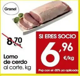 Eroski Lomo de cerdo oferta
