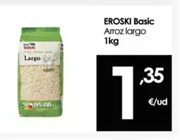 Eroski EROSKI Basic Arroz largo oferta