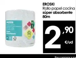 Eroski EROSKI Rollo papel cocina súper absorbente oferta