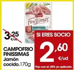 Eroski CAMPOFRIO FINISSIMAS Jamón cocido oferta