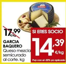 Eroski GARCIA BAQUERO Queso mezcla semicurado oferta