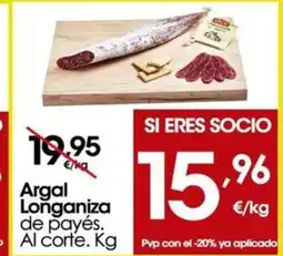Eroski ARGAL Longaniza de payés oferta