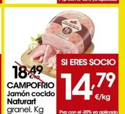 Eroski CAMPOFRIO Jamón cocido Naturart oferta