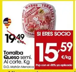 Eroski Torralba Queso semi oferta