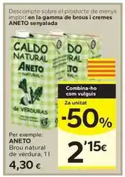 Caprabo Aneto - brou natural de verdura oferta