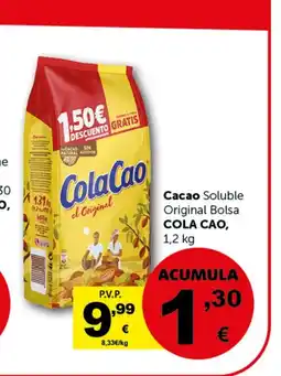 Masymas COLA CAO Cacao Soluble Original Bolsa oferta
