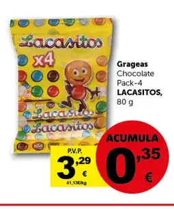 Masymas LACASITOS Grageas Chocolate Pack-4 oferta