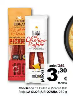 Masymas LA GLORIA RIOJANA Chorizo Sarta Dulce o Picante IGP Rioja oferta