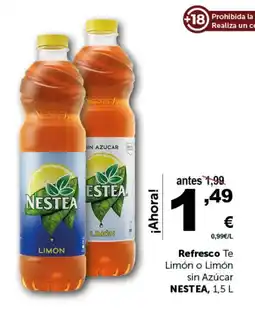 Masymas NESTEA Refresco Te Limón o Limón sin Azúcar oferta