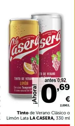 Masymas LA CASERA Tinto de Verano Clásico o Limón Lata oferta