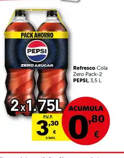 Masymas PEPSI Refresco Cola Zero Pack-2 oferta