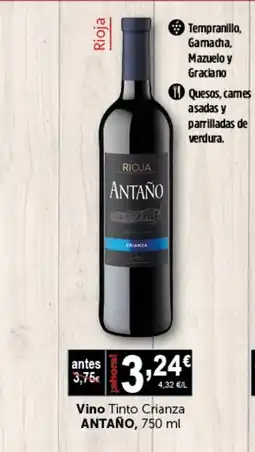 Masymas ANTAÑO Vino Tinto Crianza oferta