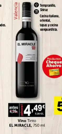 Masymas EL MIRACLE Vino Tinto oferta